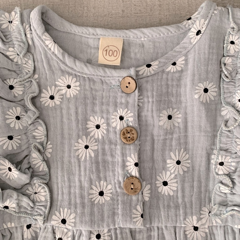 Floral Ruffled Spring Romper - Picture 3 of 4